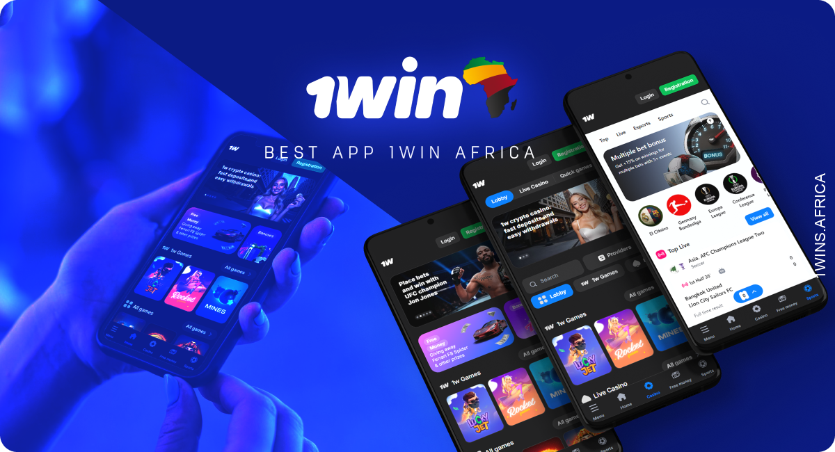 You can download the 1Win mobile app in Africa for free on both Android and iOS devices