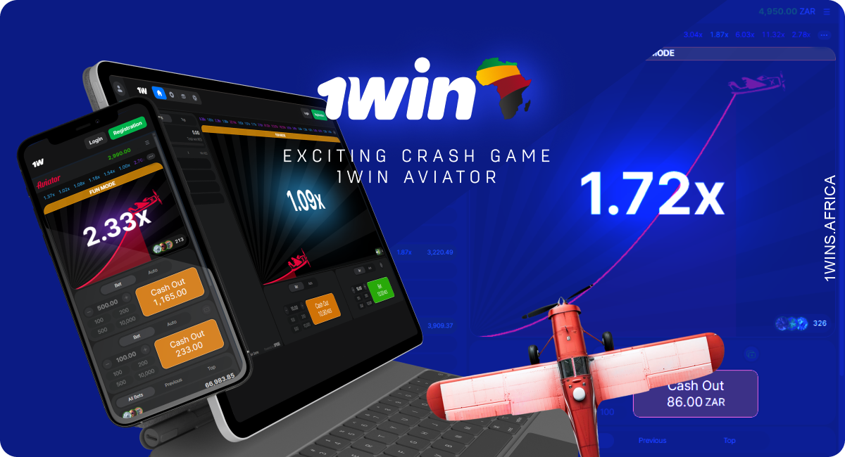 1Win Africa users can play the online game Aviator for free in demo mode or for real money